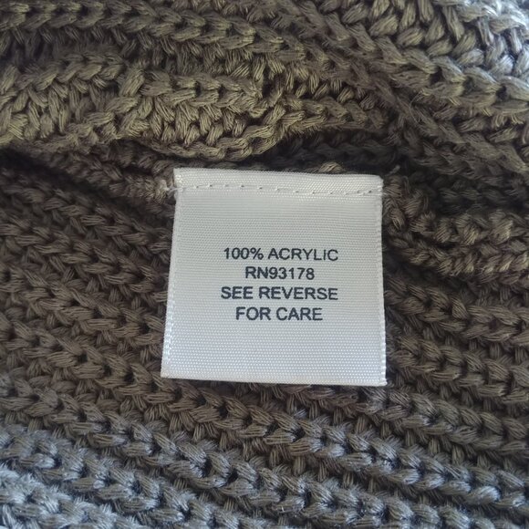 Philosophy sleeveless thick knit sweater olive brown Medium - Picture 13 of 16